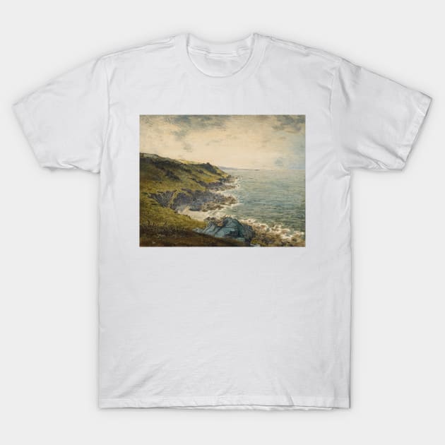 The Coast at Greville by Jean-Francois Millet T-Shirt by Classic Art Stall
